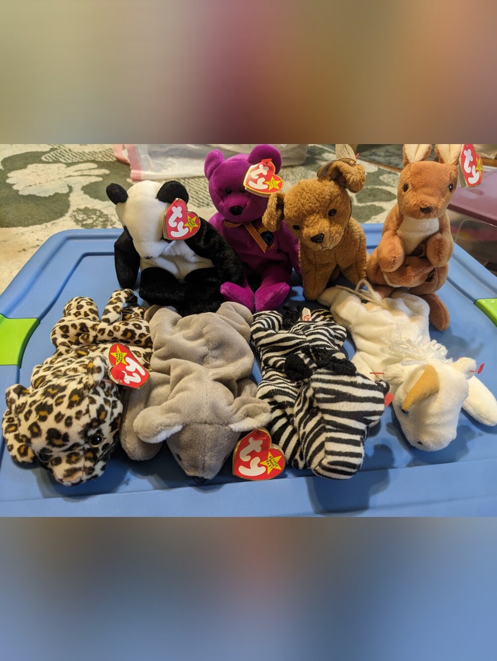 Lot Of 8 Ty Beanie Babies